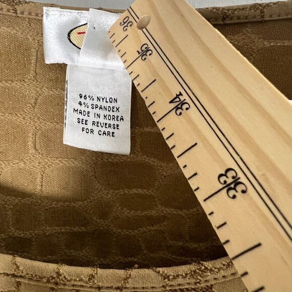 Talbot's Women;s Animal Print Tan Beige Shirt Size Small - Picture 5 of 7